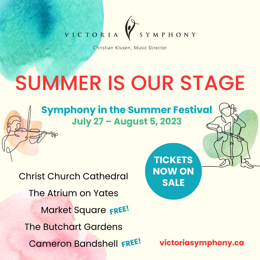 Symphony in the Summer Festival is back from 7/27 – 8/5! Join @VicSymphony for a multi-day music festival around some of Victoria’s most beautiful locations & enjoy timeless music in the summer breeze. + Enter to WIN tix to the 7/27 concert:
t.dostuffmedia.com/t/c/s/64051