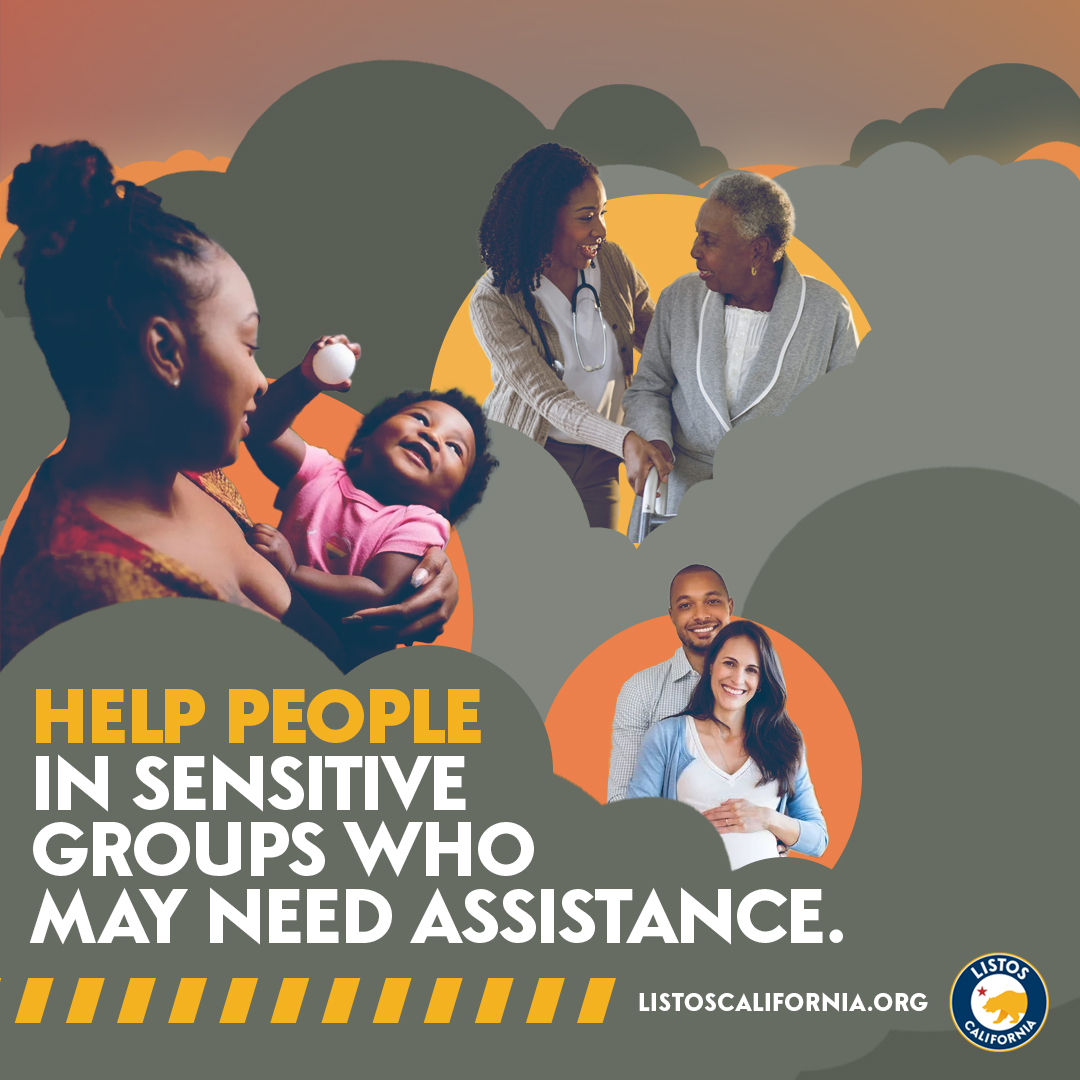 Both extreme heat and smoke from wildfires can make the air unhealthy. 

Poor air quality is bad for everyone, but it can be very harmful for infants &amp; children, people over 65, &amp; people with health conditions.

Visit listoscalifornia.org for more resources.

#ListosCalifornia