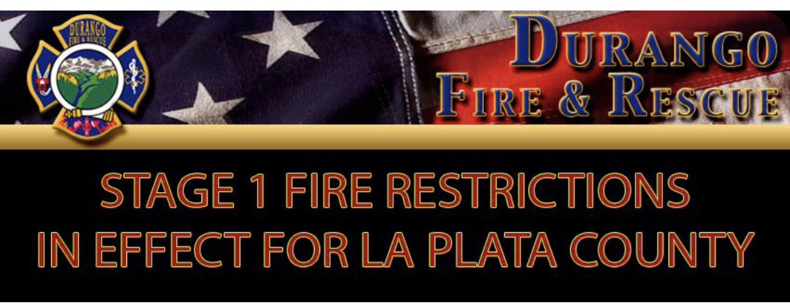 Fire Restrictions enacted in La Plata County. Stage 1 Restrictions begin Monday, July 10. Information on restrictions can be found at
durangofire.org/fire-condition… or
co.laplata.co.us