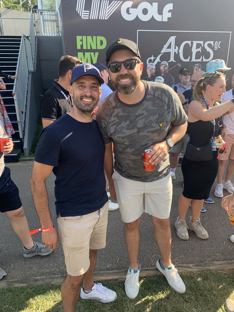 JoshBondin's tweet photo. @RickShielsPGA an absolute pleasure meeting you today! Thanks for the photo and there was no need apologising to my wife for always being on our TV 😂 https://t.co/HBlDKMXvDj