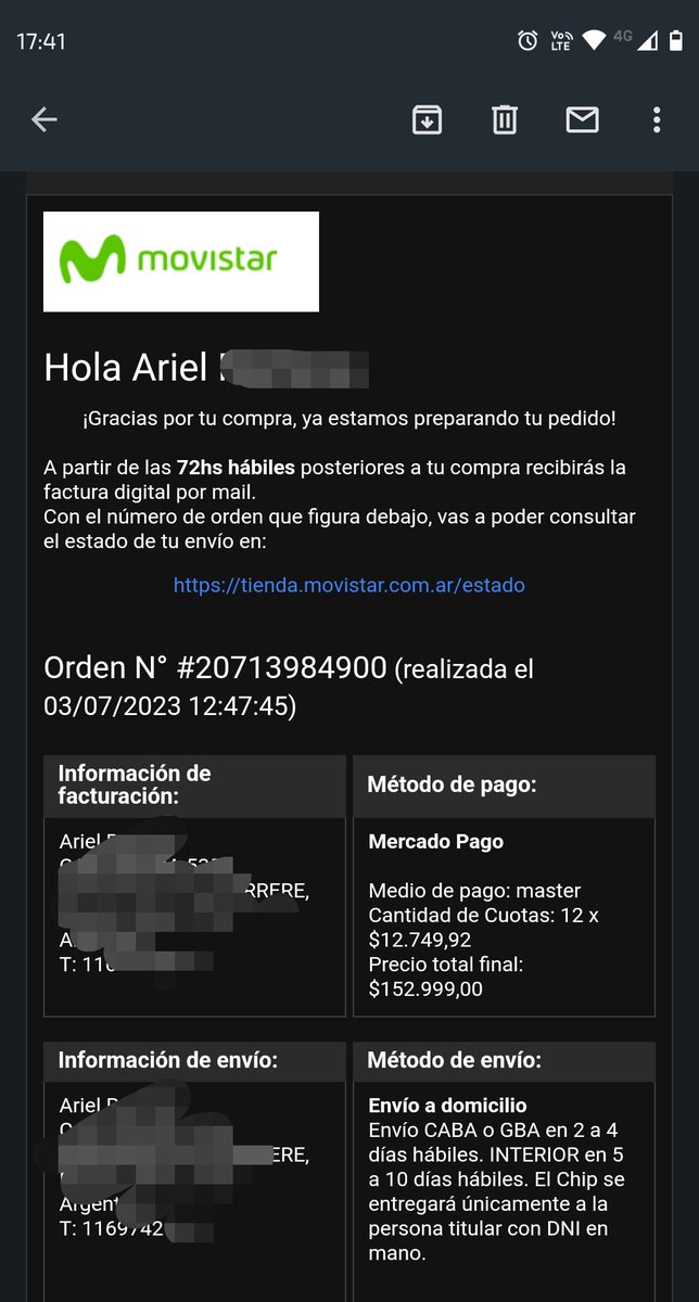 ArielRiver28's tweet photo. @MovistarArg desepcionado, realice la compra de un móvil desde el protal oficlal para un regalo y 72hs después me llega un mail diciendo q no pueden enviarme el producto, llamo para saber el motivo xq no dice en el mail y falta de stock fue la Rta.1 vergüenza. https://t.co/RqPcmAIp4x