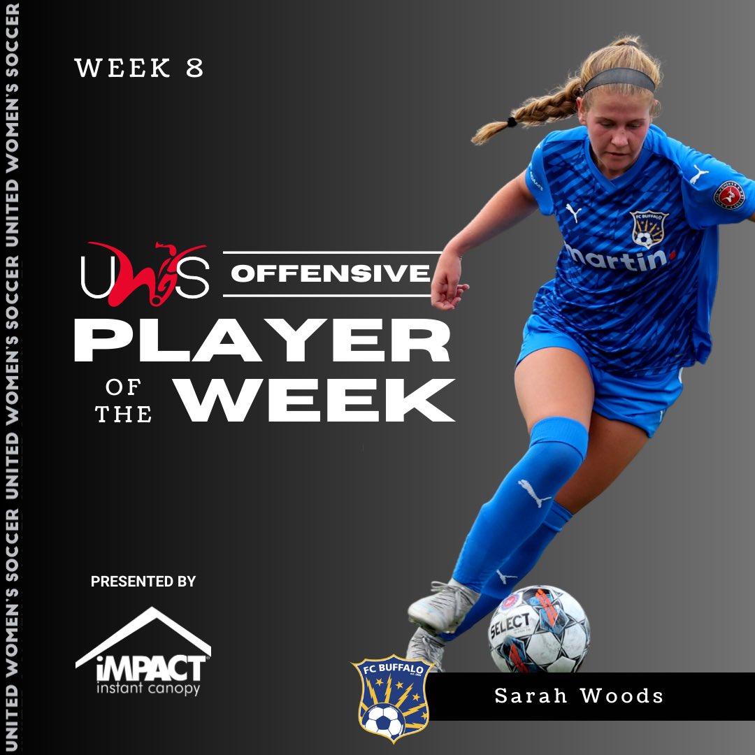 FC Buffalo’s Sarah Woods earned Offensive Player of the Week honors after delivering two assists in the “Erie County derby.”

Read more: uwssoccer.com/uws-week-8-awa…