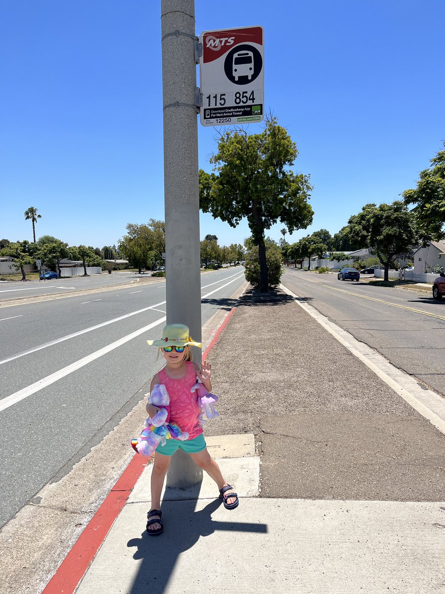 rachaelvoorhees's tweet photo. “Mom, today I want to ride the ‘city bus’ to the library.  That would be a perfect Mommy-Ellie afternoon.”   Done, Kiddo! #SanDiego #publictransit @SDPublicLibrary @sdmts #SanCarlosLibrary https://t.co/dhl8KOzLR1