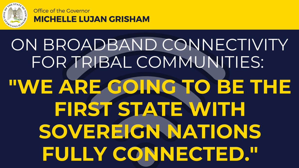 GovMLG's tweet photo. Let’s get New Mexico connected! Right now, 79 projects and programs worth $1.4B are ready to connect 70K households to reliable broadband -- we are making real investments across the entire state. 

Thank you, @MitchLandrieu46 for coming to announce an additional $675M award. https://t.co/uhkVELa7XU