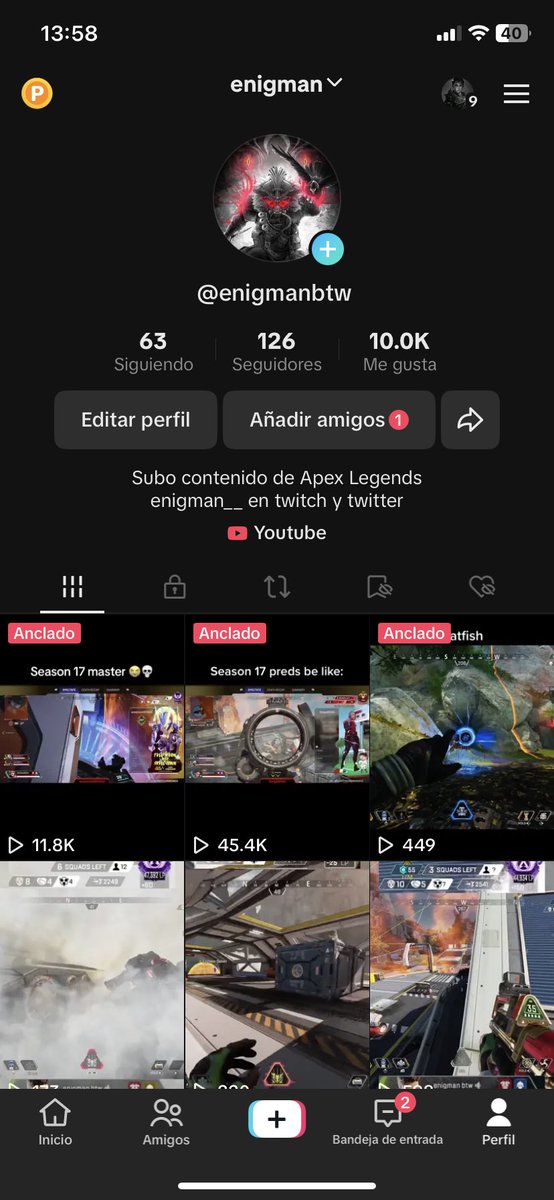 10k likes en TikTok, no es mucho pero poco a poco vamos creciendo 🫡