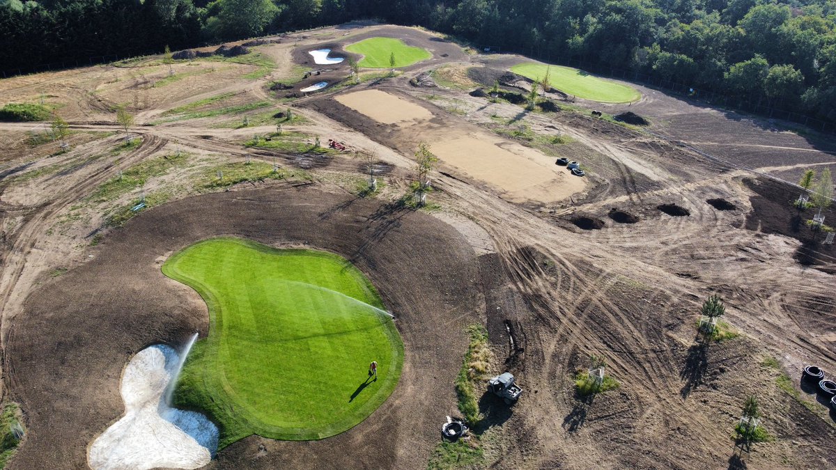 Loving seeing the locations and shaping of our new greens. Exciting times