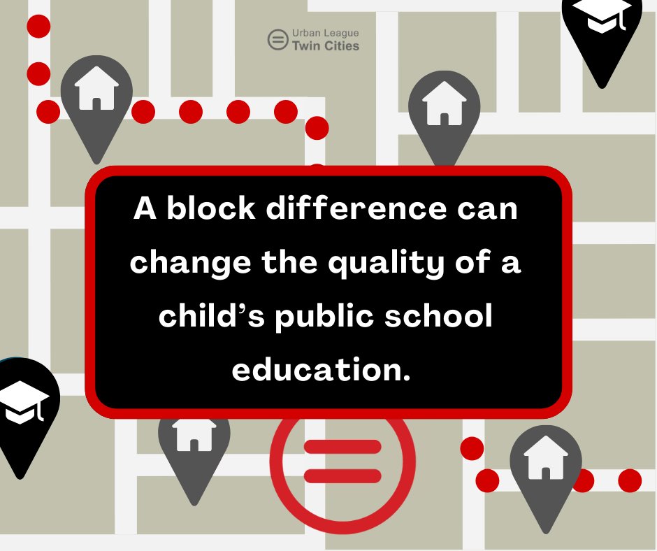 CSJatULTC's tweet image. #FridayFacts 
As we process the impacts of federal rulings on education and opportunity, let&apos;s examine the lasting impacts of some local policies.

Insights by @CSJatULTC. Data by the Welcoming the Dear Neighbor Project. 

#ULTC #UrbanLeagueTwinCities #Schools #Housing #Racism