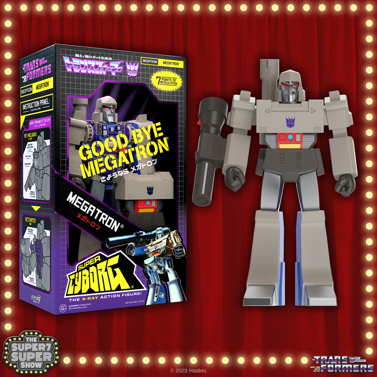 Super7 SDCC Exclusives: Transformers Super Cyborg Good Bye Megatron and  Good Bye Megatron Shirt - Transformers News - TFW2005