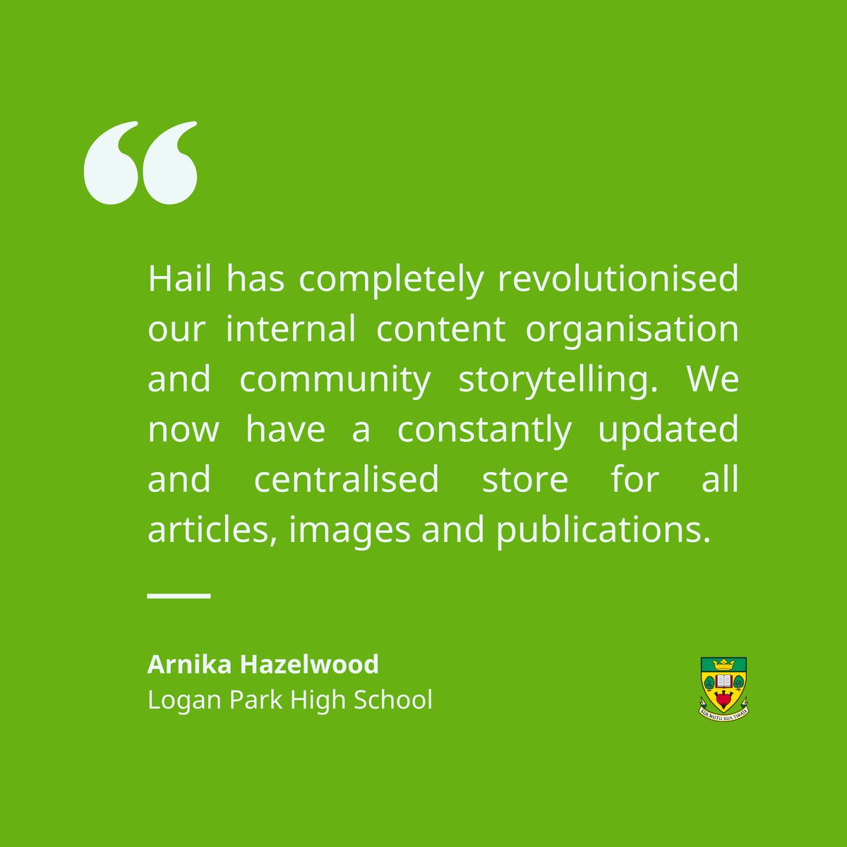 We love hearing from our customers to see just how Hail has helped each individual organisation. We are so glad you love Hail just as much as we do! 💚

get.hail.to
#digitalcommunications #hailnz