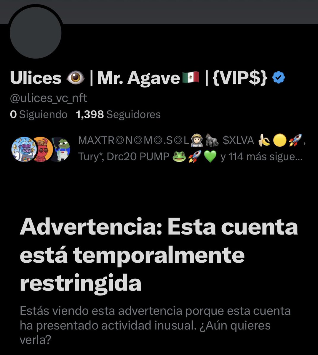 hey @Twitter what the hell's wrong with you? #FreeMrAgave @TwitterSupport @ulices_vc_nft