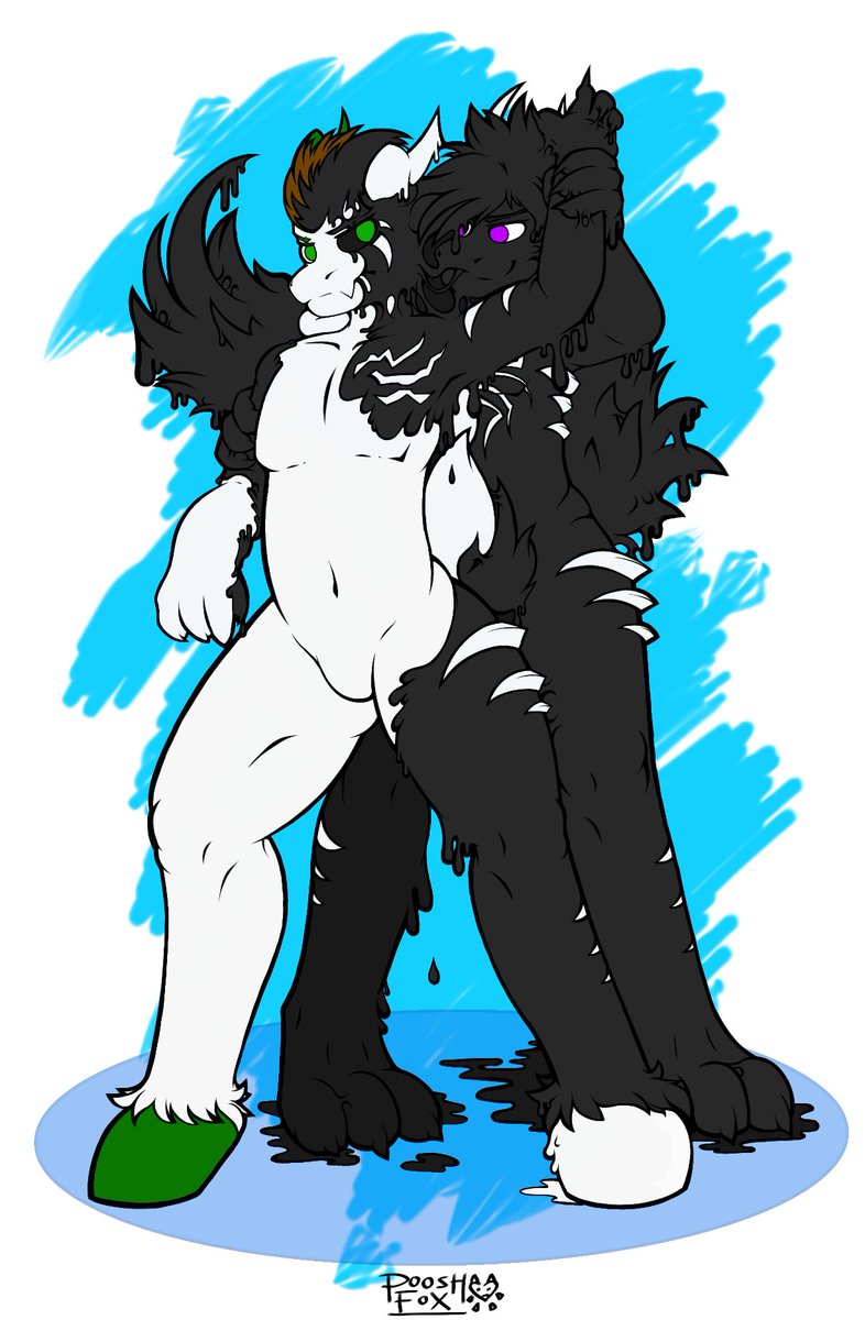 Poosh_Fox's tweet photo. I'm return! 
And its commission for @NickTheGoatBoi https://t.co/wiXc29KLLF