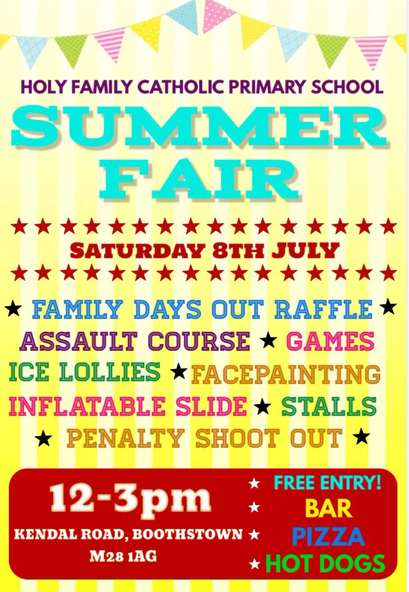 natshark's tweet photo. All set for our summer fair tomorrow @boothstownhf . Let's hope the rain keeps away! Looking forward to seeing all families there 😌 https://t.co/oUlBwGggb7