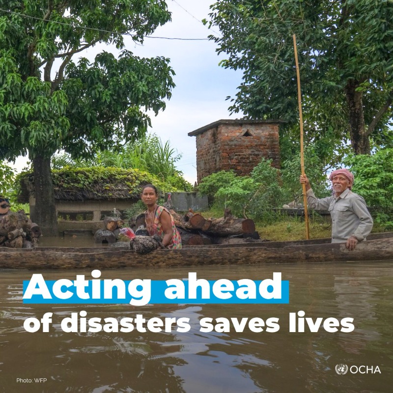 antonioguterres's tweet photo. The climate crisis has led to more extreme weather and destruction.

Early warning systems help humanitarians act before disaster strikes.

We are working to ensure everyone on the planet is protected by these systems within the next five years.