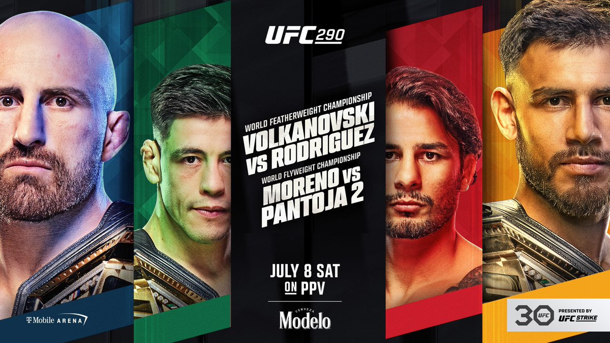 FightTalkOnly's tweet image. #UFC290 - MAIN EVENT
COMMUNITY COLLABORATION 

Volk/Rodriguez: @bloodymmabets 
Moreno/Pantoja: @JT_Lines 
Whittaker/DDP: @FeezyFbaby_ 
Hooker/Turner: @MMALockerRoom 
Bo/Val: @MarlonEZacaria1