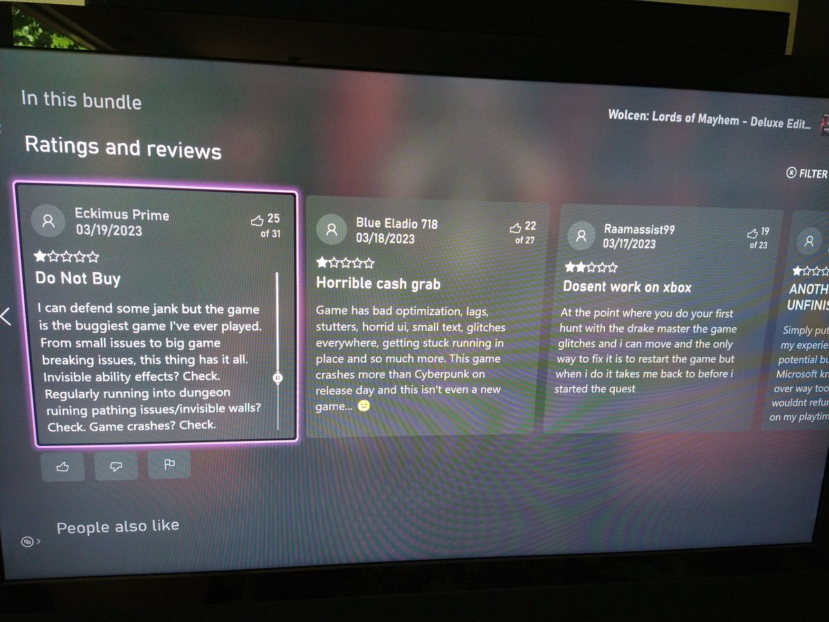 MazyBean's tweet photo. @VulkanARPG I remember playing Wolcen when it was in alpha and liked it... Then the devs totally changed it to be less open world. It ended up a buggy mess on release.
Today I noticed there's a console release... Looks like a poor cash grab port, which is too bad. https://t.co/Ki7fUpv66o