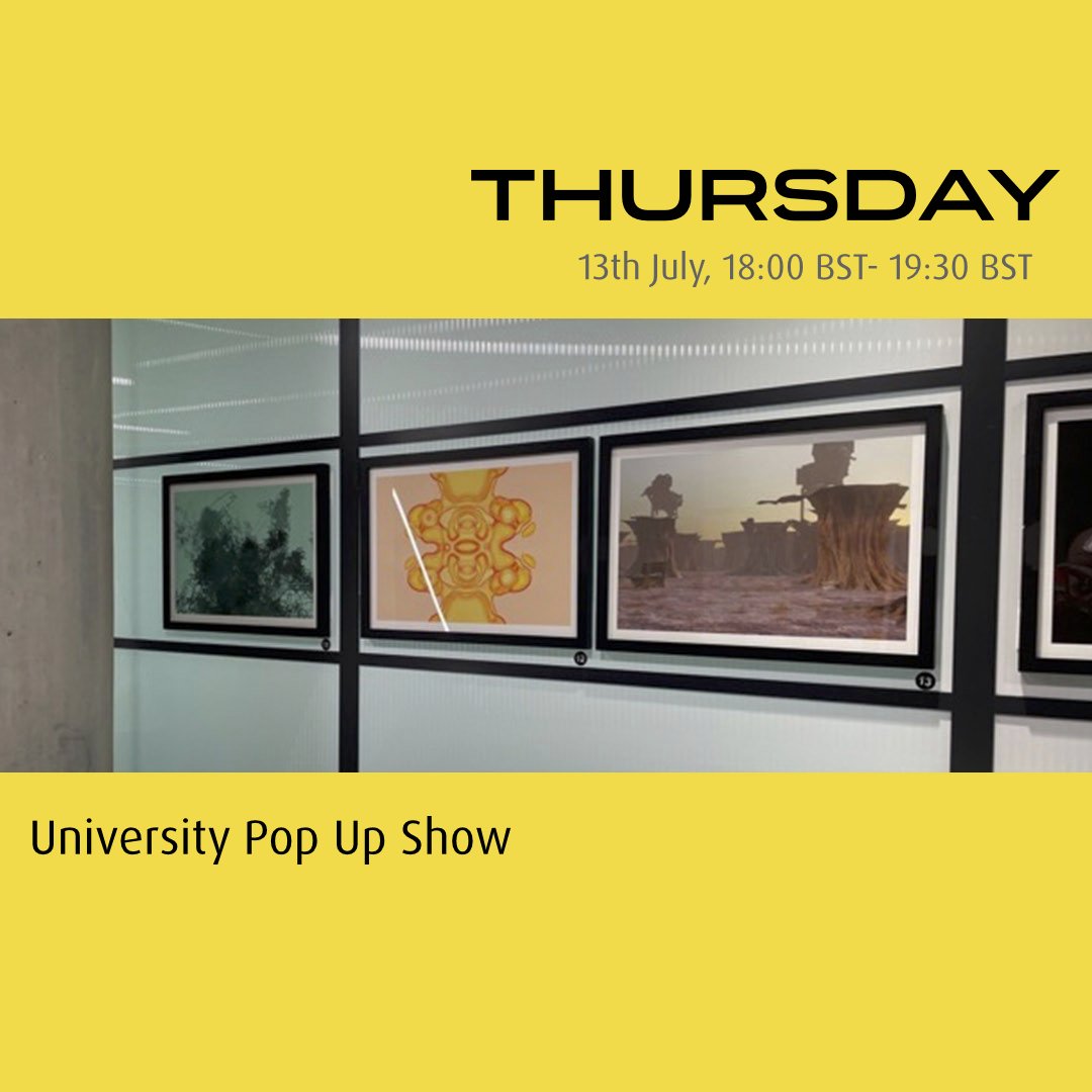 We are incredibly excited to host a Masters University Pop Up Show! 

Location: BCS, The Chartered Institute for IT, 25 Copthall Ave London EC2R 7BP.

Registration: eventbrite.co.uk/e/eva-london-2…