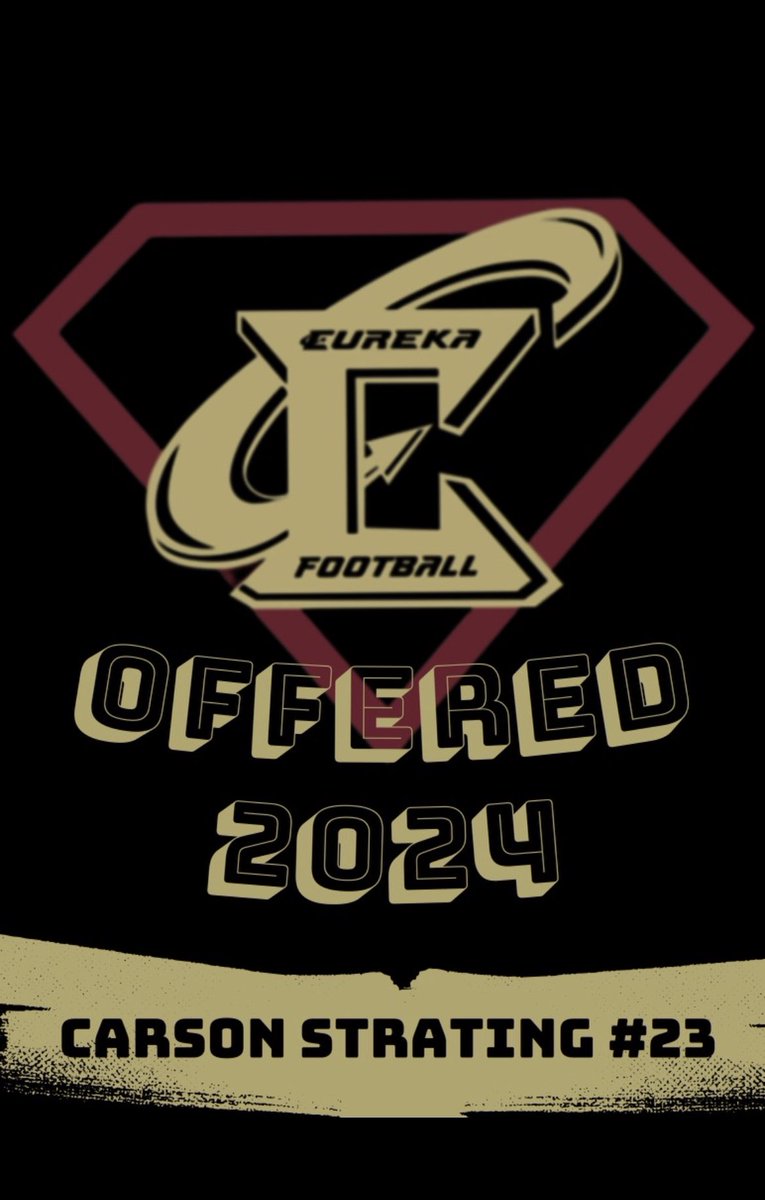 CarsonStrating's tweet photo. After being in touch with Coach Barth and visiting the campus, I am honored to receive an official offer from Eureka College. Thankful and blessed for the opportunity! https://t.co/4vJ9oD3lxL
