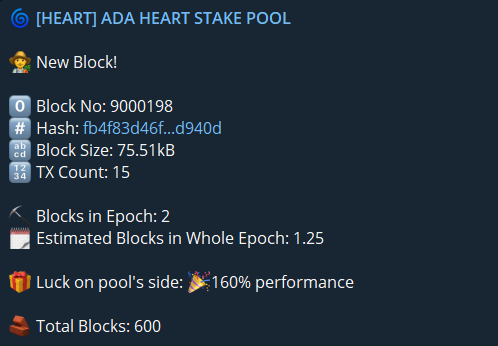 ADA HEART Stake Pool tweet media