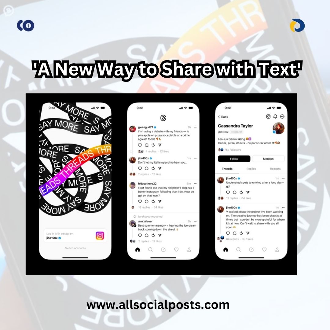 codoweb_tech's tweet image. Unlock the power of connection with Instagram Threads, where meaningful conversations flourish and close-knit communities thrive.

Join our threads : threads.net/@codoweb_tech

#CodowebTechnologies #ThreadsApp #ConnectingTheWorld #elonmusk #markzuckerberg