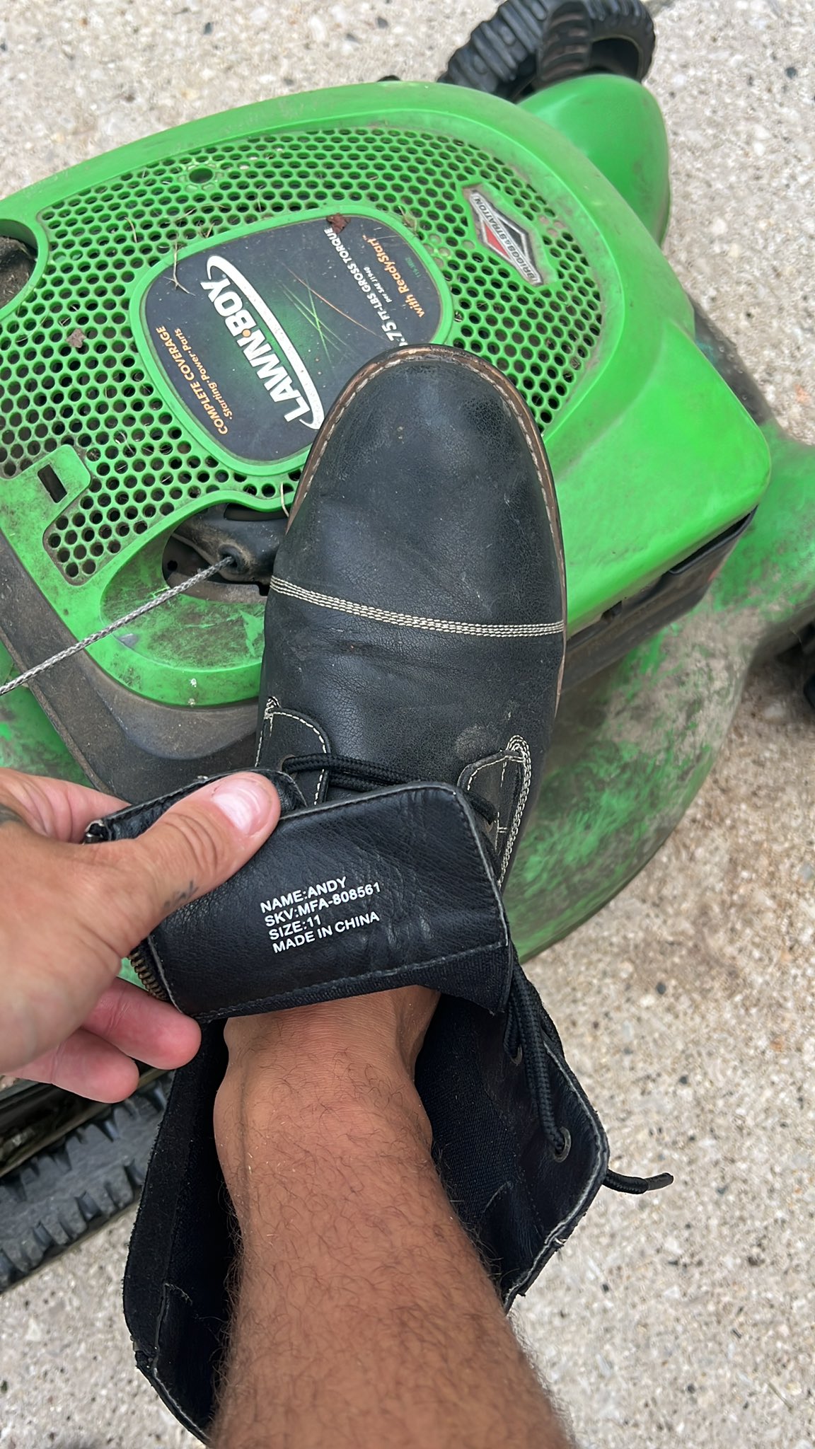 The920Alpha on Twitter "These boots were made for mowing https//t.co