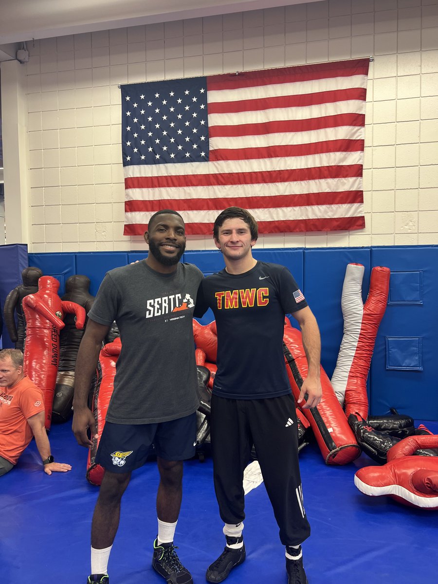 Virginia Tech Wrestling (@hokieswrestling) on Twitter photo Our guy ๐พ๐ค๐ค๐ฅ๐๐ง ๐๐ก๐ฎ๐ฃ๐ฃ kicked off his U23 World Championship preparation at <a href="/usawrestling/">USA Wrestling</a> camp in Colorado Springs ๐๐๏ธ
.
Special appearance by great familiar faces to Blacksburg, <a href="/davidd_mcfadden/">David McFadden</a> & <a href="/whoisjamesg/">James Green</a> ๐ซก
#ALLINALLTHETIME #Hokies ๐ฆ Our guy ๐พ๐ค๐ค๐ฅ๐๐ง ๐๐ก๐ฎ๐ฃ๐ฃ kicked off his U23 World Championship preparation at <a href="/usawrestling/">USA Wrestling</a> camp in Colorado Springs ๐๐๏ธ
.
Special appearance by great familiar faces to Blacksburg, <a href="/davidd_mcfadden/">David McFadden</a> & <a href="/whoisjamesg/">James Green</a> ๐ซก
#ALLINALLTHETIME #Hokies ๐ฆ