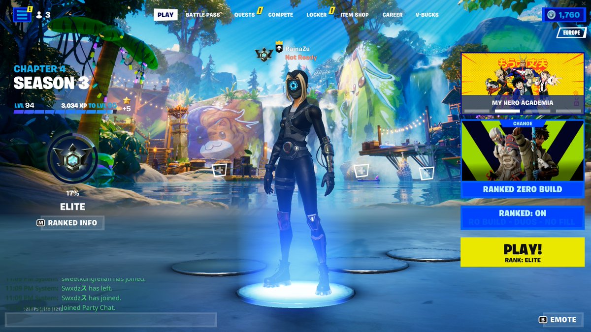 LinusFromSWE's tweet photo. Jag nådde Elite i Fortnite Zero Build.

Nästa stopp: Champion https://t.co/HJzIZIMkPr