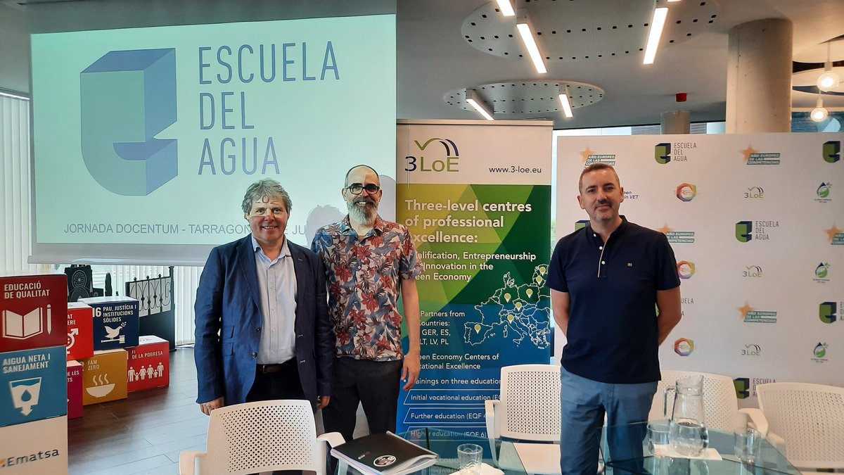 mobilitatINSPM's tweet photo. L'@insperemartell Ha estat present a la #JornadaDocentum2023 @_EscueladelAgua que ha tingut lloc a @ematsa. A la taula rodona "Prácticas educativas para la excelencia", hem parlat del Projecte #3LoE #CoVE https://t.co/evsYAnnIoD
