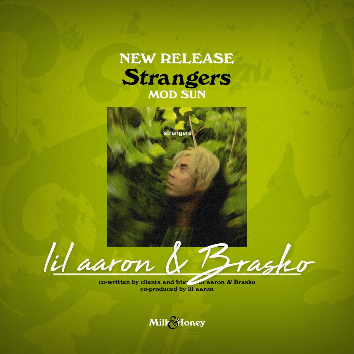 milkhoneyla's tweet image. Check out MOD SUN’s new single ‘Strangers’, co-written by clients and friends lil aaron and Brasko and co-produced by lil aaron
#Brasko #lilaaron #MODSUN #milkandhoney #hitsongs