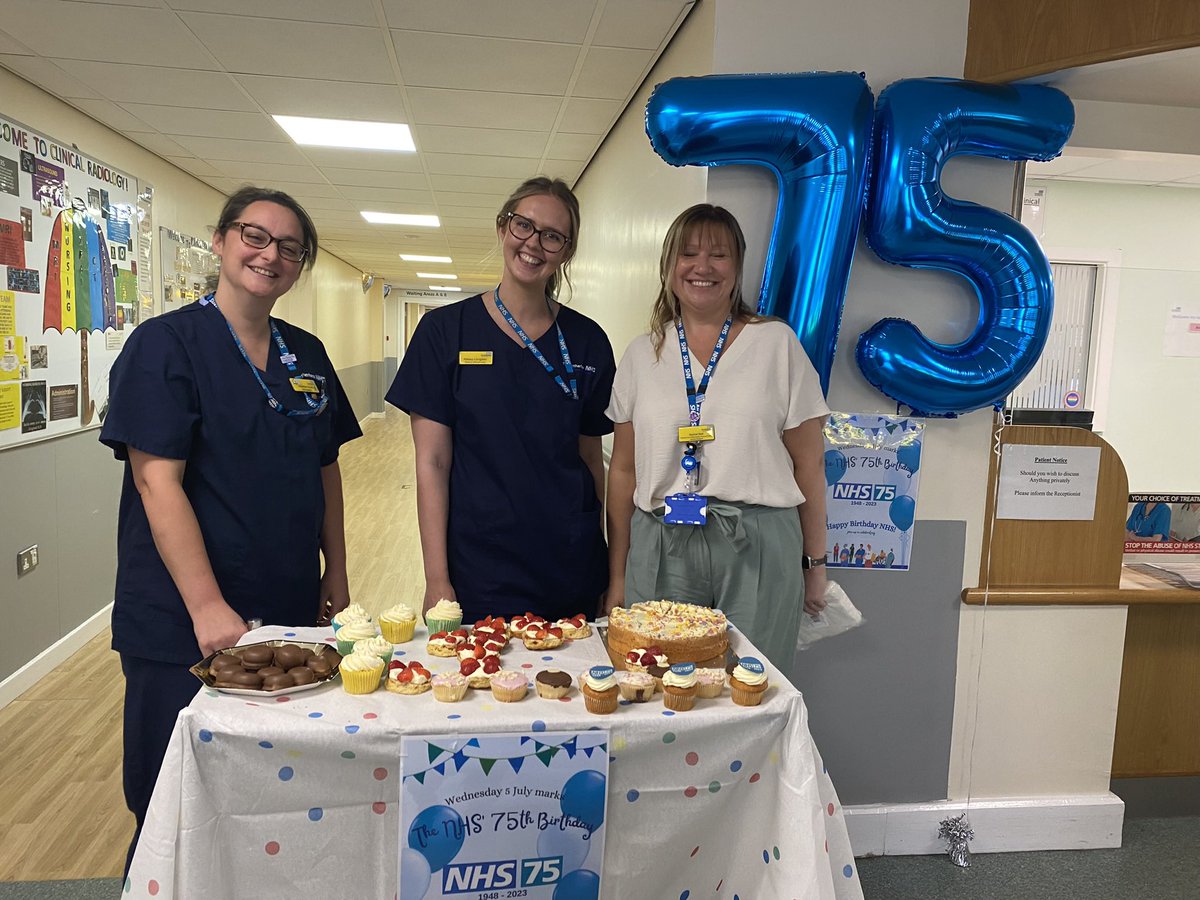 More photos of the lovely day we all had on Wednesday celebrating the 75th Anniversary of the NHS starting with our fantastic Medical imaging team 🩻🫶🎉