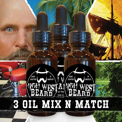 Three Pack Mix N Match Oil highwestbeard.com/product/three-… #beard #beardlife #beardoil #beardgang