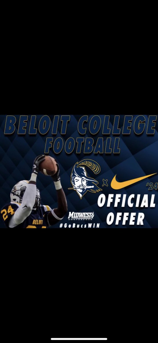 I can say I am blessed to receive my first official offer and visit from Beloit college. <a href="/CoachLanghoff/">Kyle Langhoff</a> <a href="/MHS_Footballers/">Mehlville Football</a> <a href="/coachhughesDL/">Zack Hughes</a> <a href="/Poe_Knows1/">Poe Knows🏀🏈</a> <a href="/GSV_STL/">Gateway Sports Venue</a> <a href="/JPRockMO/">JP Rock</a>