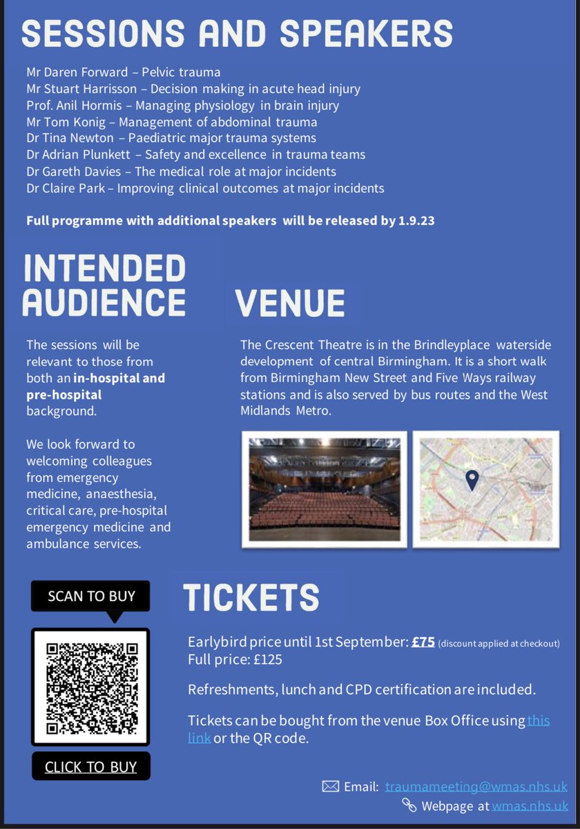 Great CPD Event in Birmingham, hosted by ⁦<a href="/WMASMERIT/">WMAS MERIT</a>⁩ ⁦<a href="/OFFICIALWMAS/">West Midlands Ambulance Service #HelpUsHelpYou</a>⁩