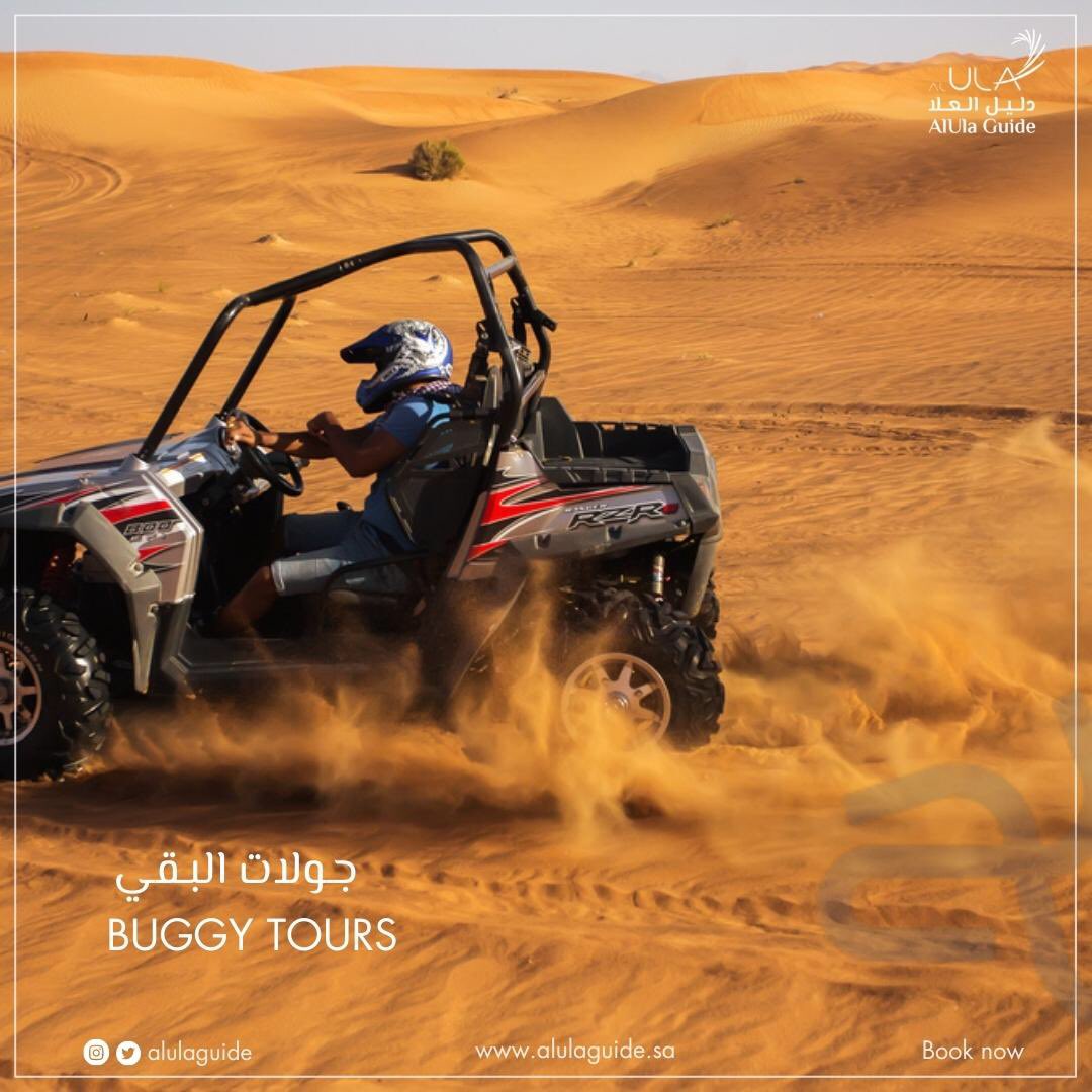 alulaguide's tweet photo. Get your adrenaline pumping with "Buggy" rude over the stunning sandstone and mountains of #AlUla. Book now for exciting experience like no other ! #AlUlaGuide https://t.co/l7sahsTKHp