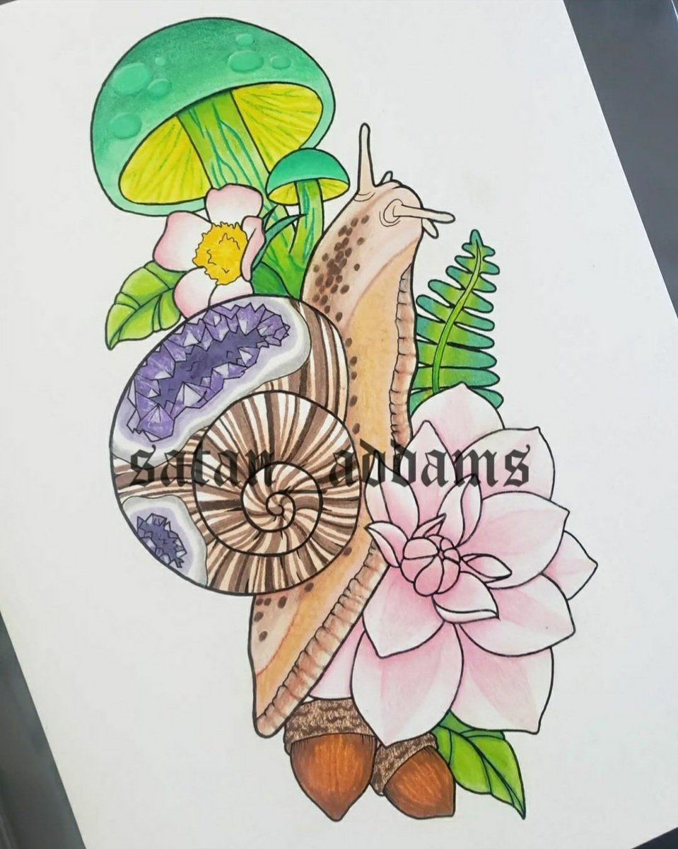 Satan_Addams's tweet photo. Cute lil snail I finished recently https://t.co/ZysOIScI2j