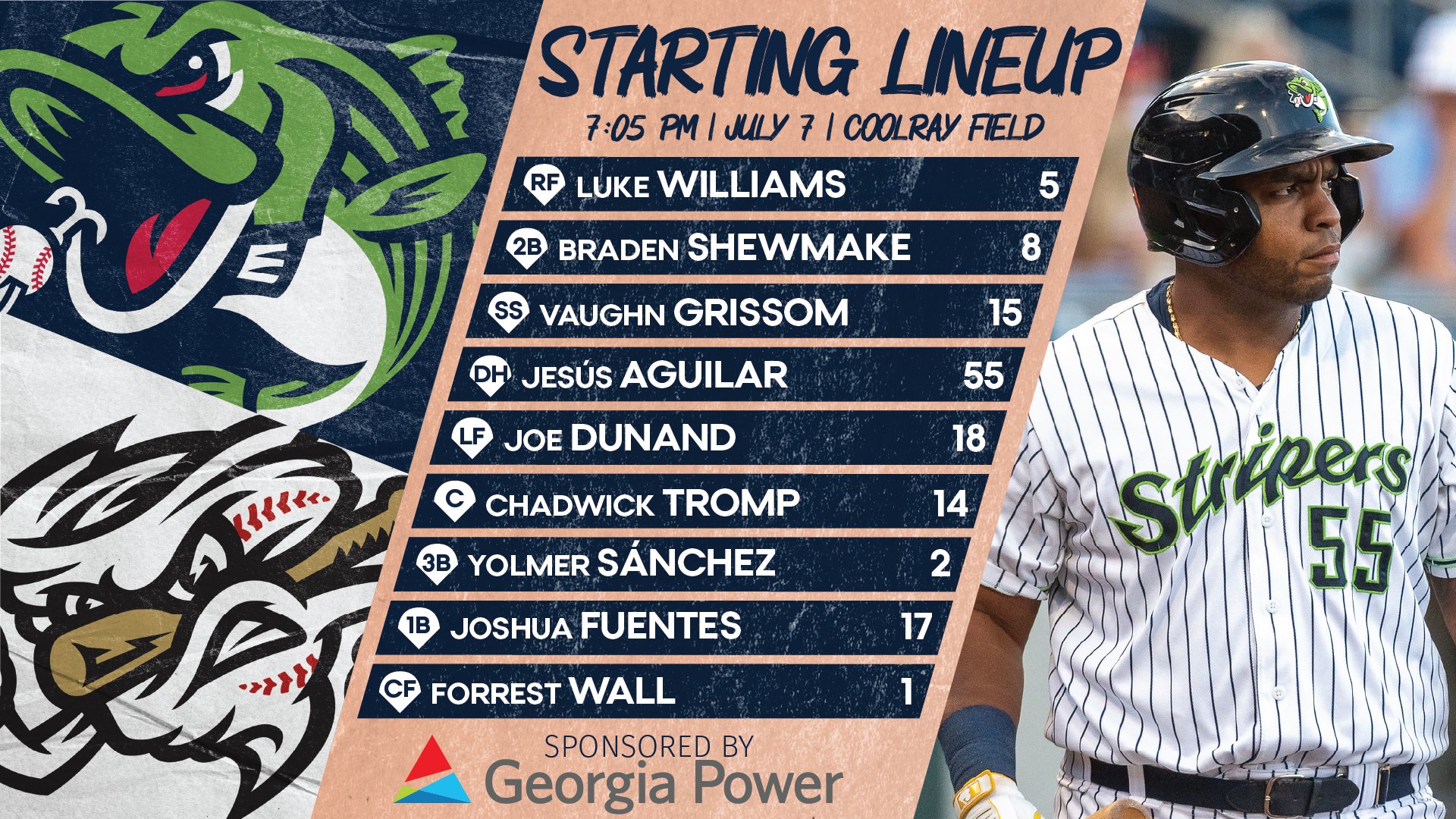 Gwinnett Stripers on X: Stripers Lineup (Friday's Version) 📍: Coolray  Field ⏰: 7:05 📻/📺:  🗒️:    / X