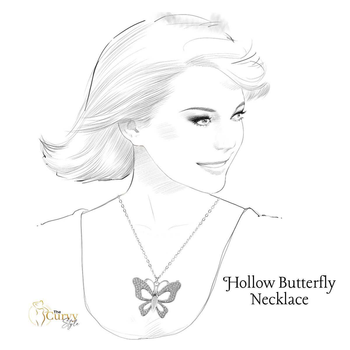 🌼🦋 This enchanting piece captures the essence of grace and elegance with its intricately crafted butterfly pendant.

Embrace the magic of the butterfly and let your style soar! ✨

thecurvystyle.com/products/fbj2-… 
.
#HollowButterflyNecklace #ButterflyJewelry