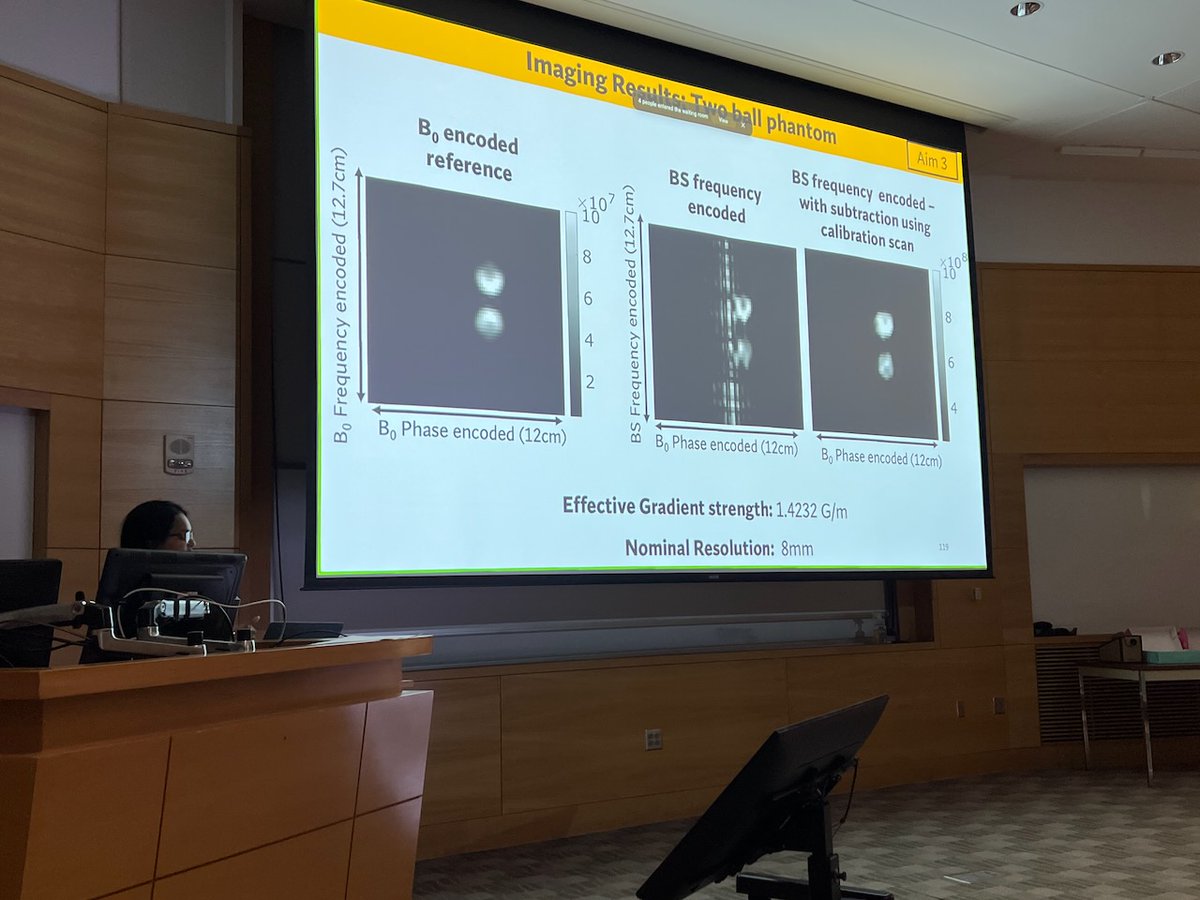 <a href="/SrinivasAbitha/">Sai Abitha Srinivas</a> <a href="/czcooley_mri/">Clarissa Z Cooley</a> <a href="/MarkDoes/">Mark D. Does</a> <a href="/XinqiangYan/">Xinqiang Yan</a> <a href="/VandyBME/">Vanderbilt BME</a> <a href="/vuiis/">VUIIS</a> Abitha showed the first MR image acquired using Bloch-Siegert frequency encoding🤯