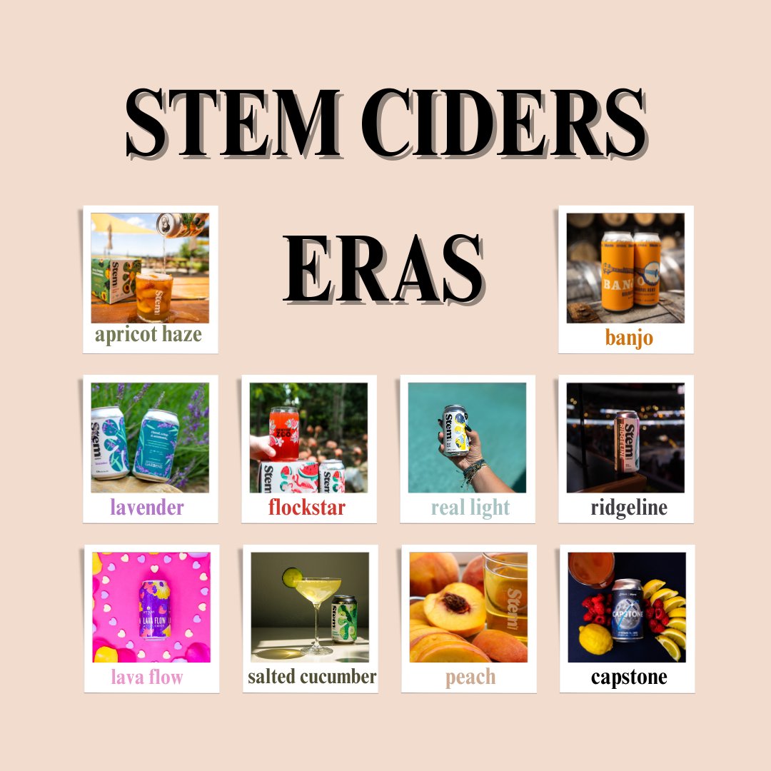 Attention Swifties! Good news - Ridgeline, our Strawberry Hibiscus Cider, is available in Mile High during next weekends concerts, stop by @stemcidersrino before for a bite.