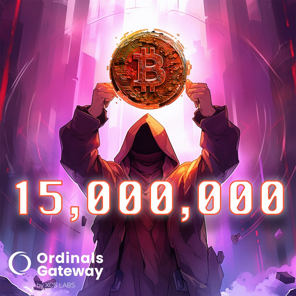 We blew past 15,000,000 inscriptions yesterday! The ordinals space is quickly evolving. Will we see 100 million inscriptions by the end of the year? 🤔