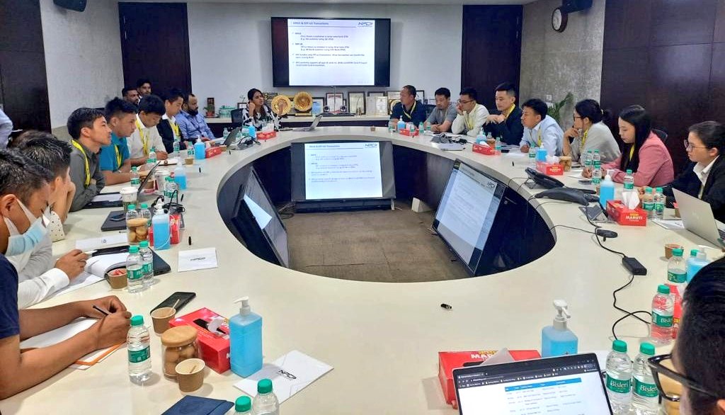 Indiainbhutan's tweet photo. The Embassy organized a 4-day workshop for 20 banking officials from Bhutan's central bank (Royal Monetary Authority) &amp; 5 commercial banks at @NPCI_NPCI and @RBI, Mumbai on fintech matters relating to UPI, BHIM, RuPay. Strengthening cross-border digital connectivity b/w 🇮🇳-🇧🇹 https://t.co/Ey8qKkz0NN