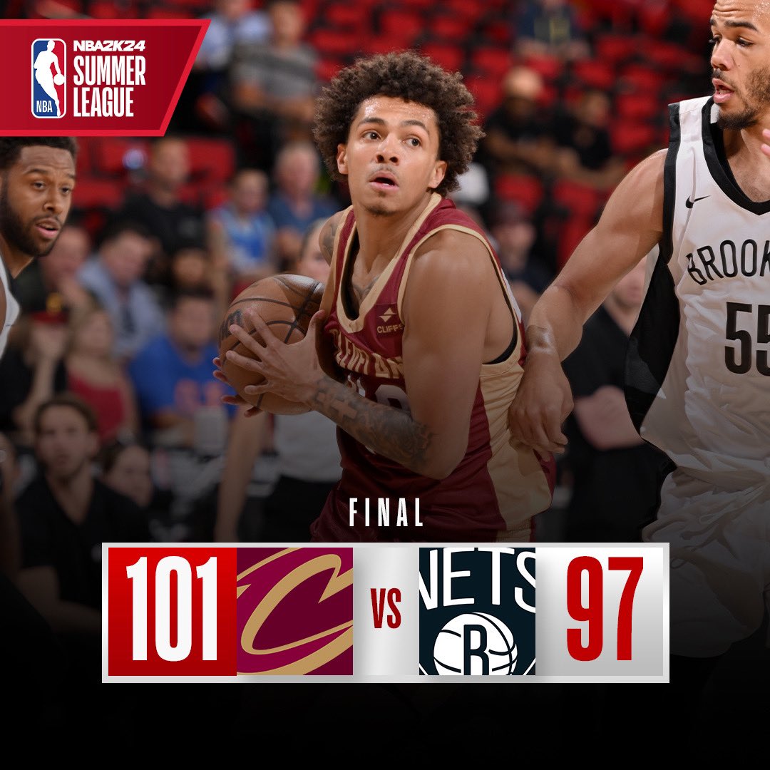 The <a href="/cavs/">Cleveland Cavaliers</a> secure their first win of #NBA2KSummerLeague ⭐️