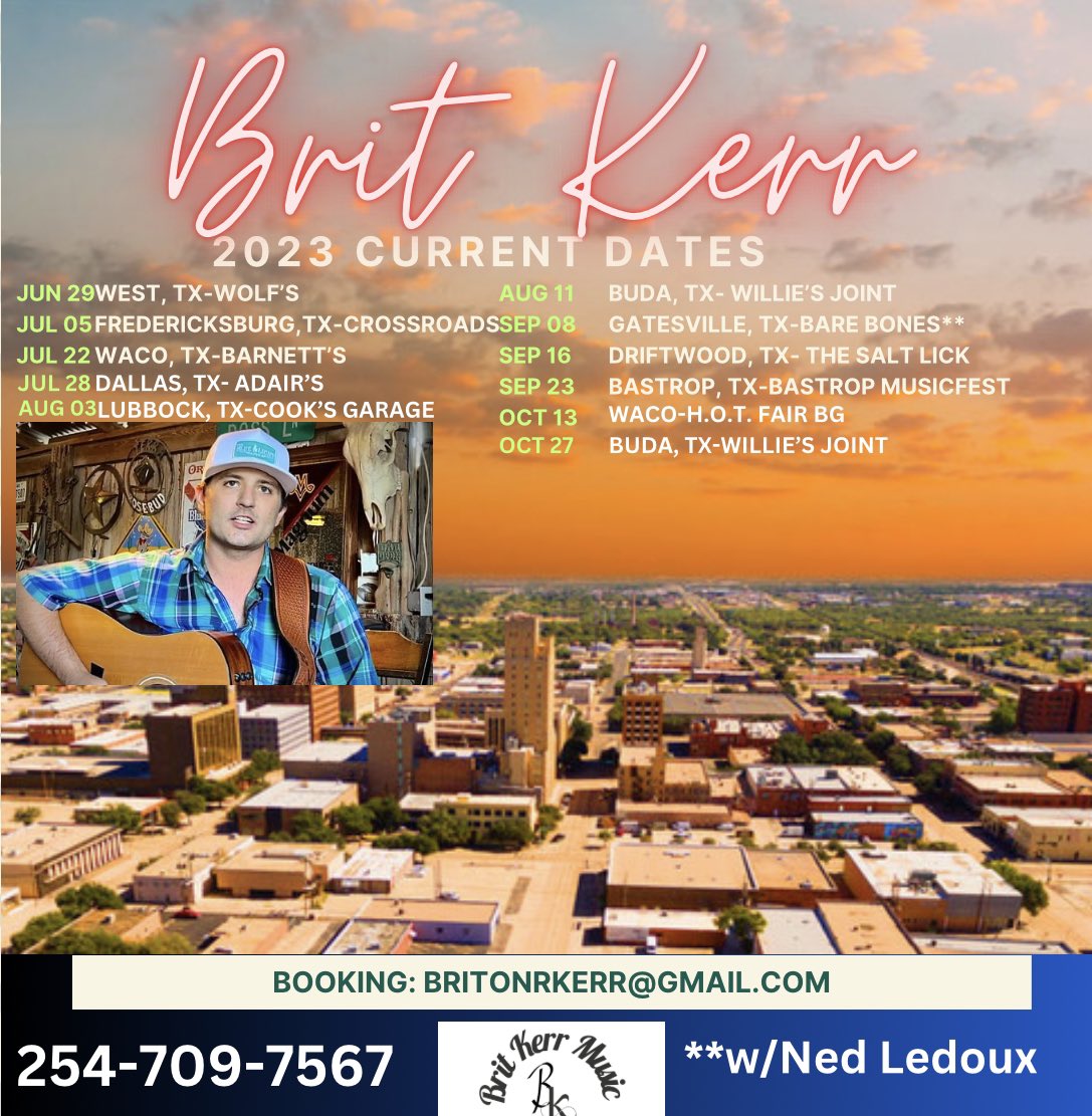 Upcoming Dates
Dallas, Austin, Lubbock, Buda, Bastrop, &amp; Waco