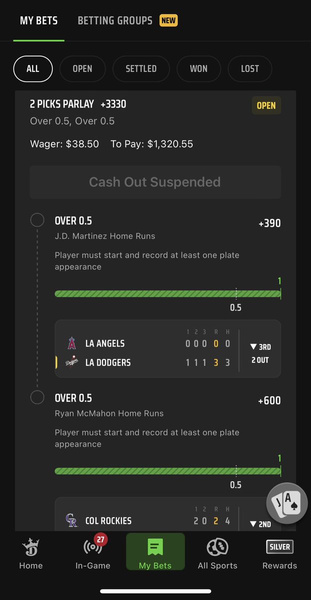 iamjohn_29's tweet photo. Down to my last $25.58 Back to back bets 🔥🔥🔥 @br_betting @DKSportsbook https://t.co/lPHZSvof5O