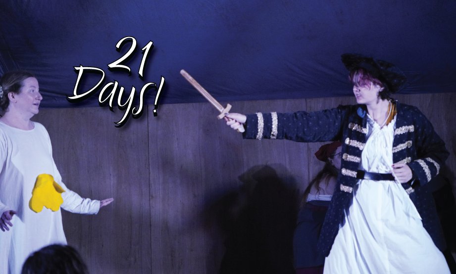 PlayerPatchwork's tweet photo. 21 days until #Pennsic 50 Year & our biggest #commedia dell'arte shows! We have 3 full productions (on both Thursdays & the Middle Saturday) & more zany foolish fun in store!
#CommediaDellArte #improv #improvisation #theater #PennsicWar #SCA #MySCA #RegramMySCA https://t.co/FuiV5PDtsX
