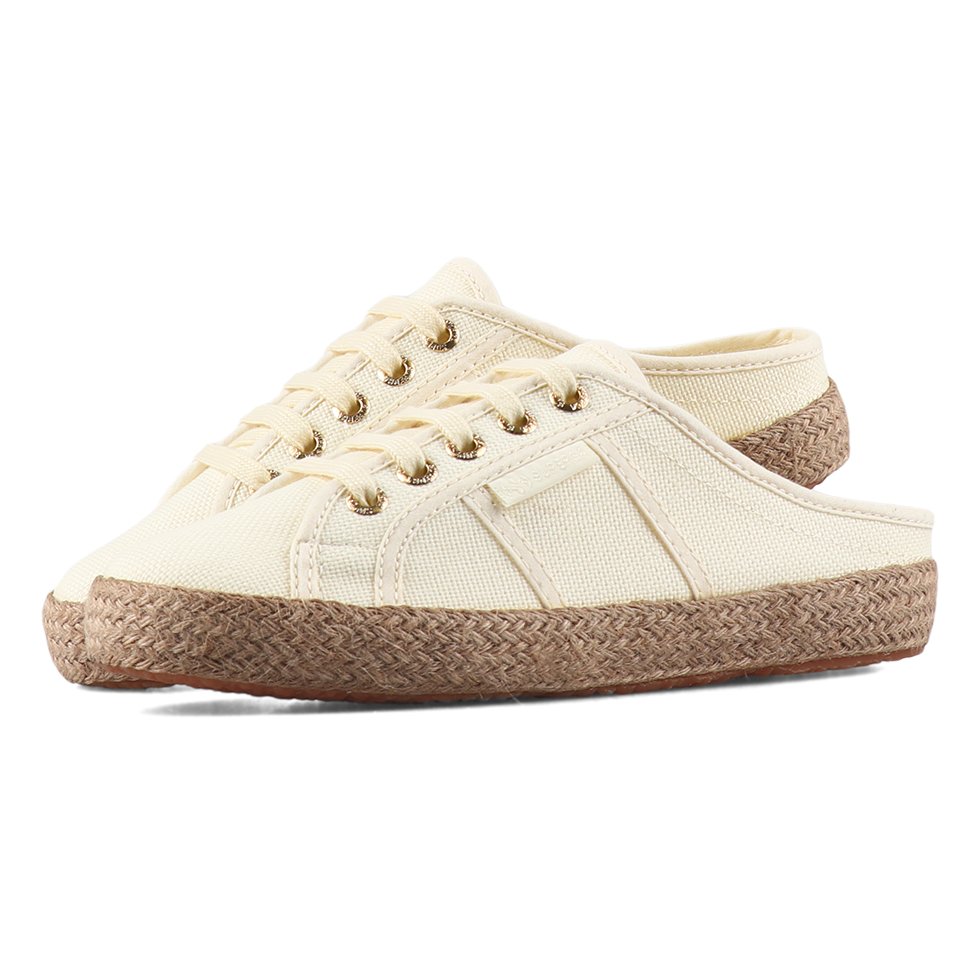 supergasg's tweet photo. Rushing out for a brunch date? 
Superga 2402 Espadrille Mule White Antique-Gold https://t.co/N4pS5c0k9P