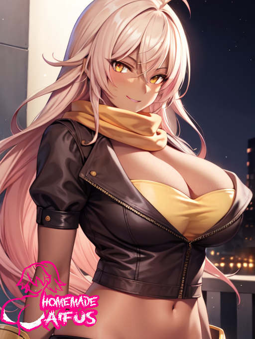 HomemadeWaifus's tweet photo. One thing that I Love, is having Motoko cosplay. She looks amazing cosplaying as Yang from RWBY ❤️ #aiart #aiartcommunity #waifus #waifusanime #waifumaterial #waifuart #darkskinanime #brownwaifus #cosplay  #stablediffusion #anime #rwby #rwbyyang #rwbyyangxiaolong #YangXiaoLong https://t.co/VlIDpKmbN2