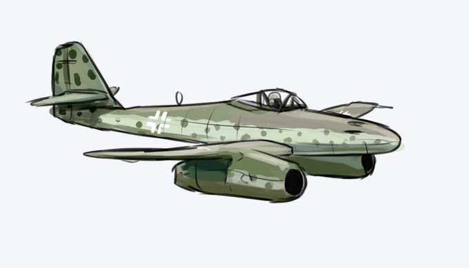 模写らくがき Me262 