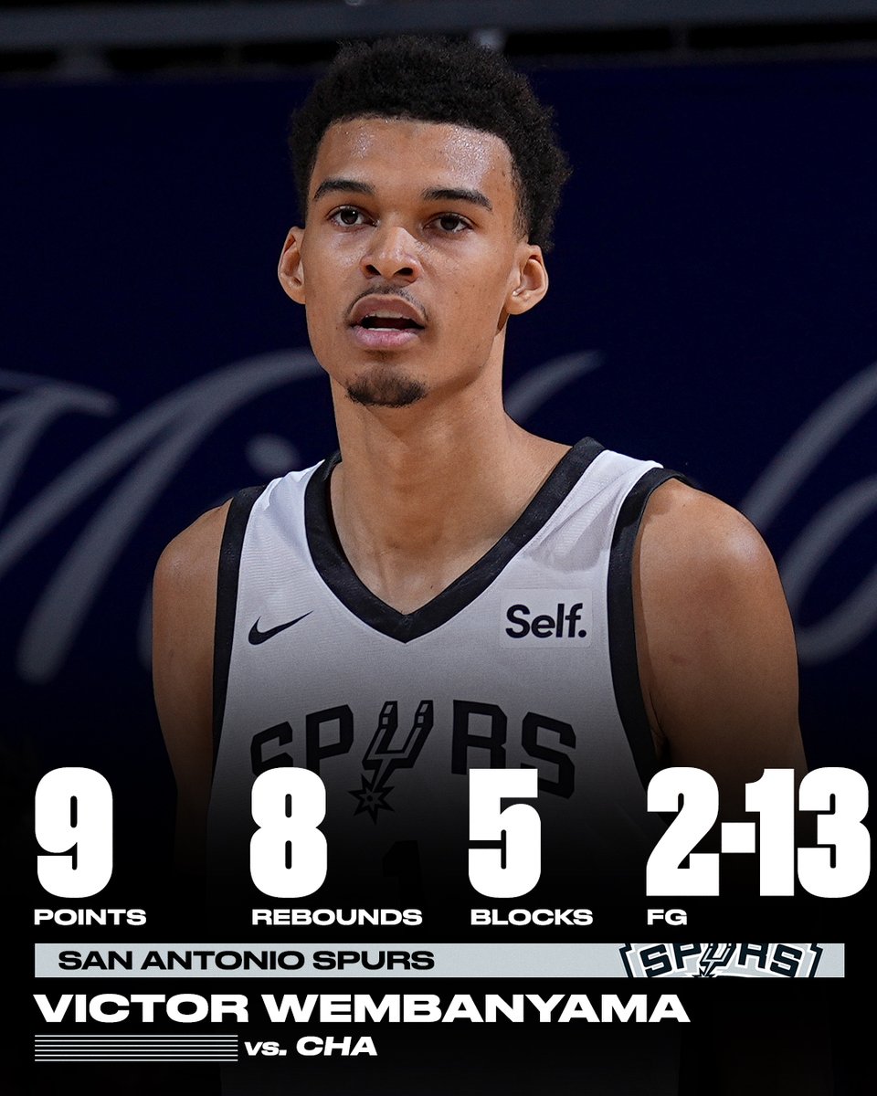 Wemby's Summer League debut ☑️
