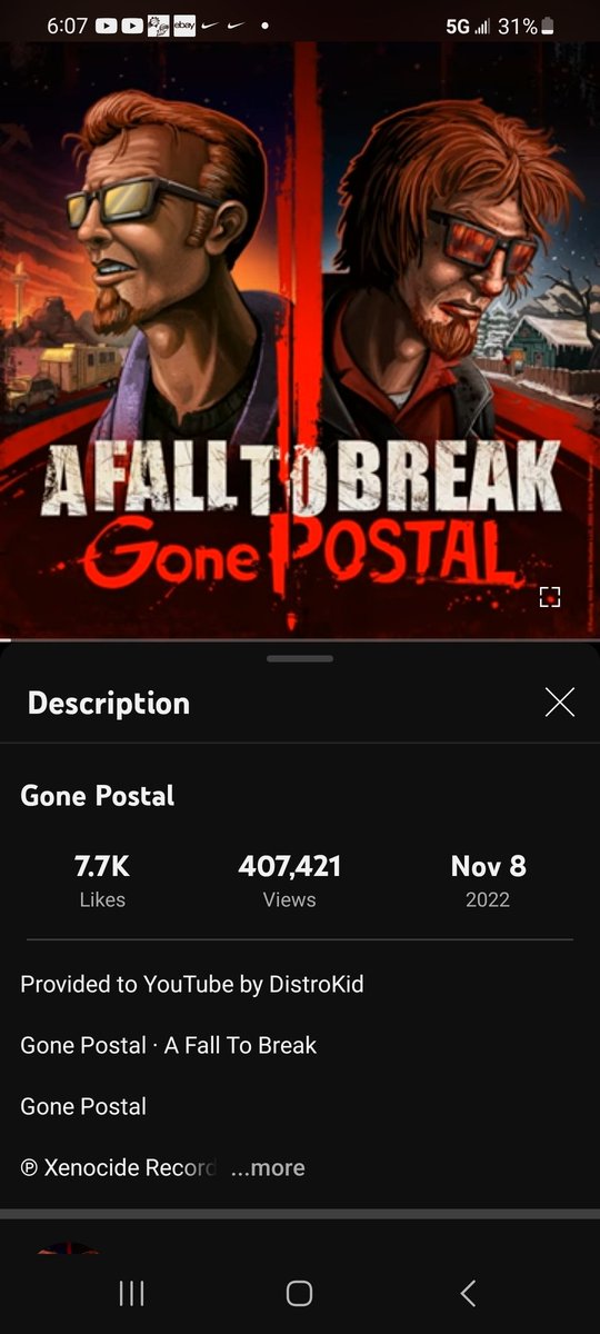'Gone Postal' hit 400k on YouTube.  We are very thankful to those of you who have loaned us your ears over the years.  We are working on a new song hopefully release in a few months.