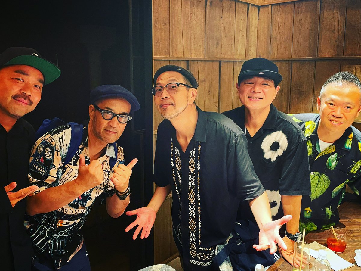 DJTaShi's tweet photo. 奇跡の5ショット📷
#djnori
#djmuro
#djwatarai
#djhazime
#djtashi
#captainvinyl
#misiabirthdayparty
#peacefulpark https://t.co/xCtejnQV8K
